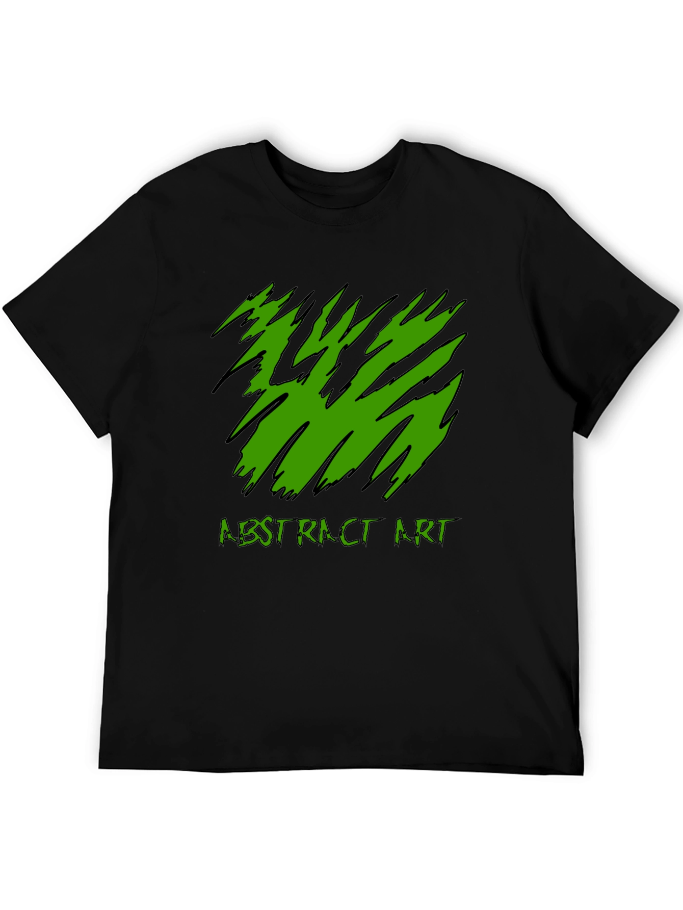 Abstract Art Tee - Black Graphic T-Shirt