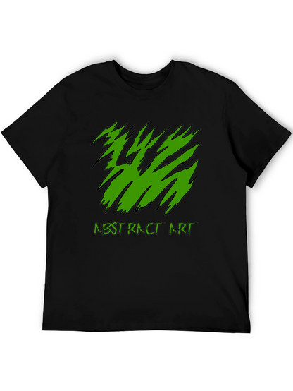 Abstract Art Tee - Black Graphic T-Shirt