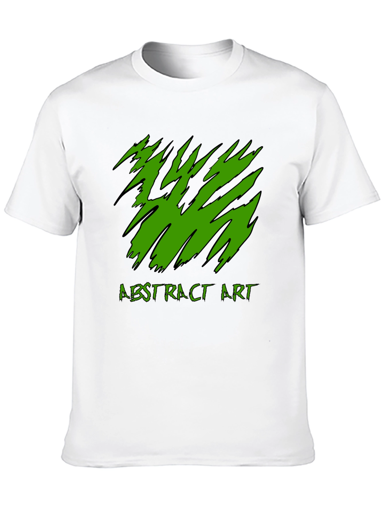 Abstract Art Tee - Black Graphic T-Shirt