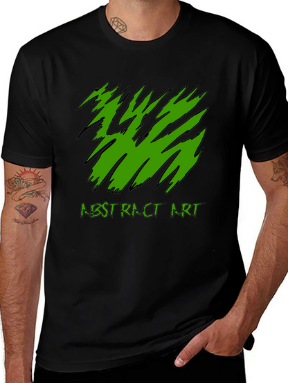 Abstract Art Tee - Black Graphic T-Shirt