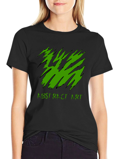 Abstract Art Tee - Black Graphic T-Shirt