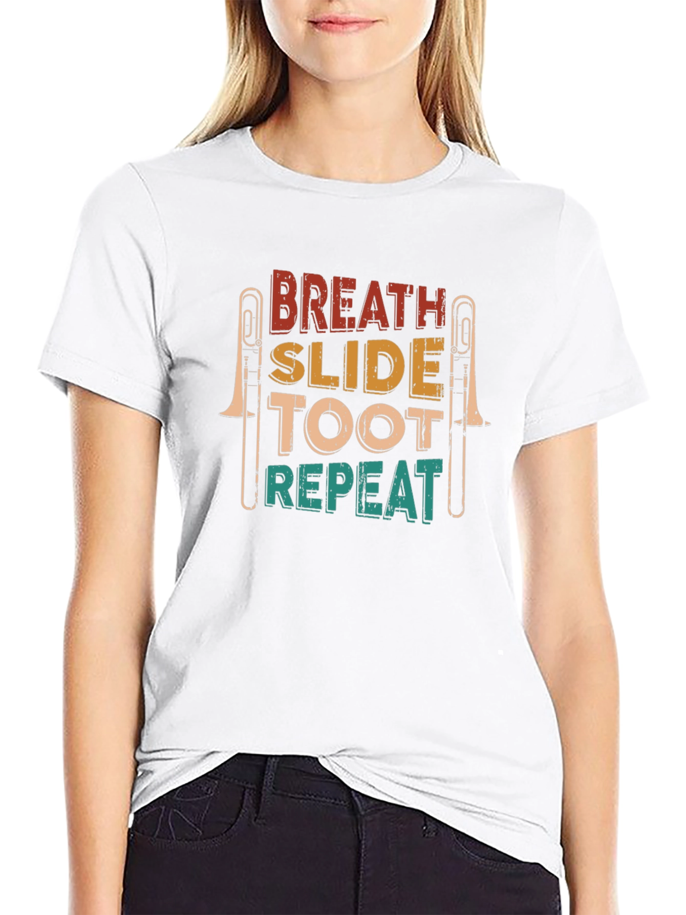 Breath Slide Toot Repeat Trombone T-Shirt