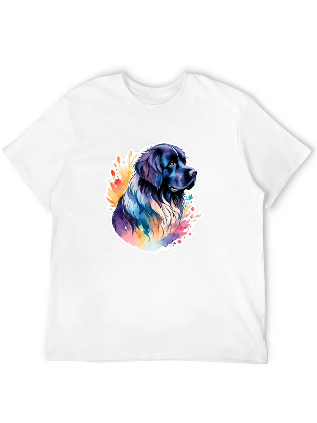 Dog Watercolor Graphic T-Shirt