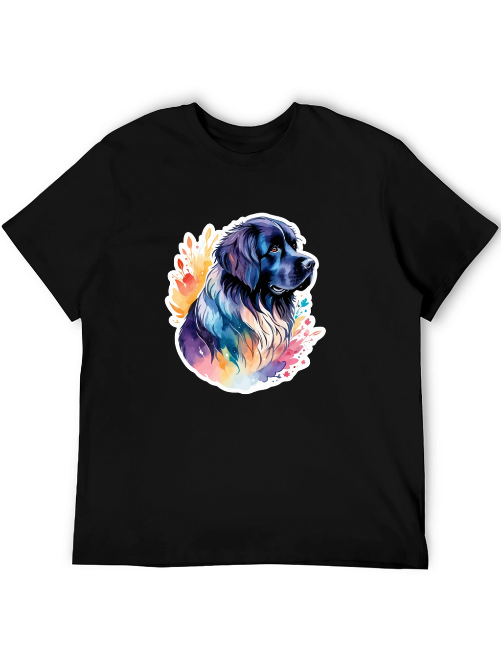 Dog Watercolor Graphic T-Shirt