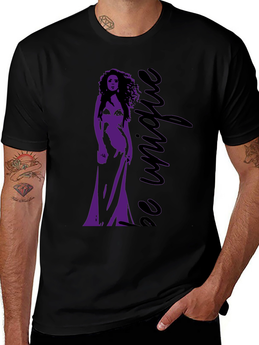 Be Unique Graphic Tee - Stylish Black T-Shirt