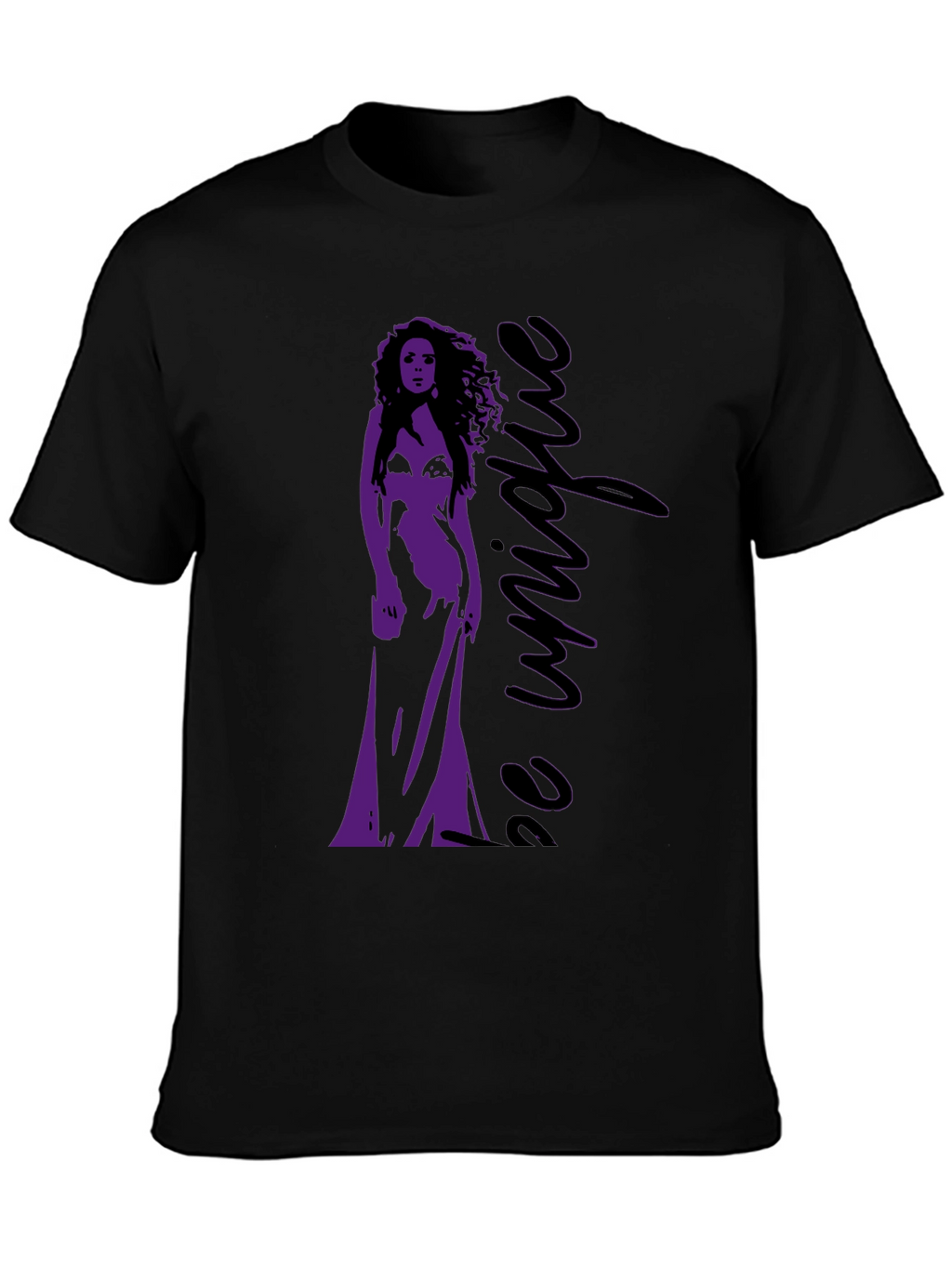 Be Unique Graphic Tee - Stylish Black T-Shirt