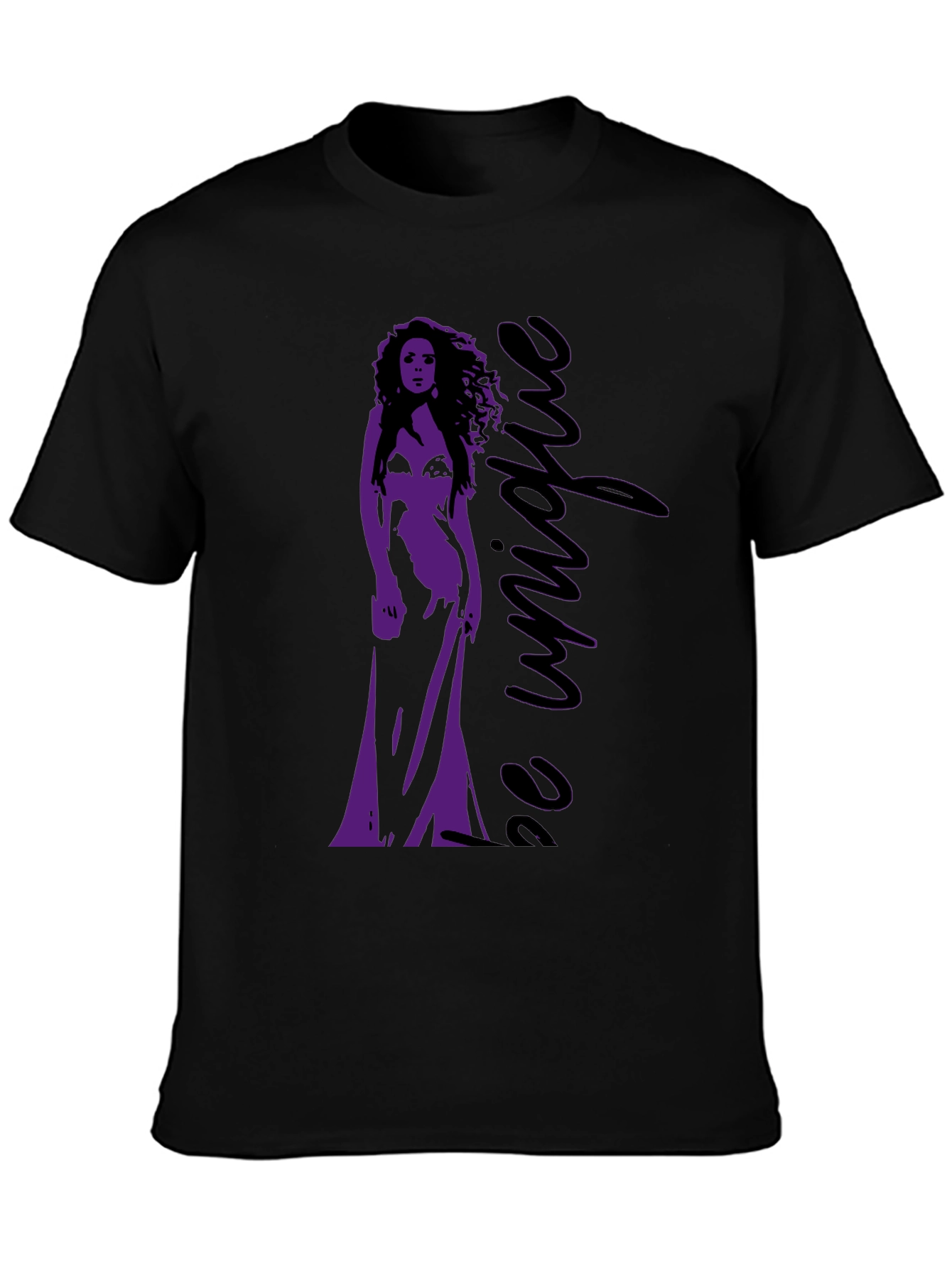 Be Unique Graphic Tee - Stylish Black T-Shirt