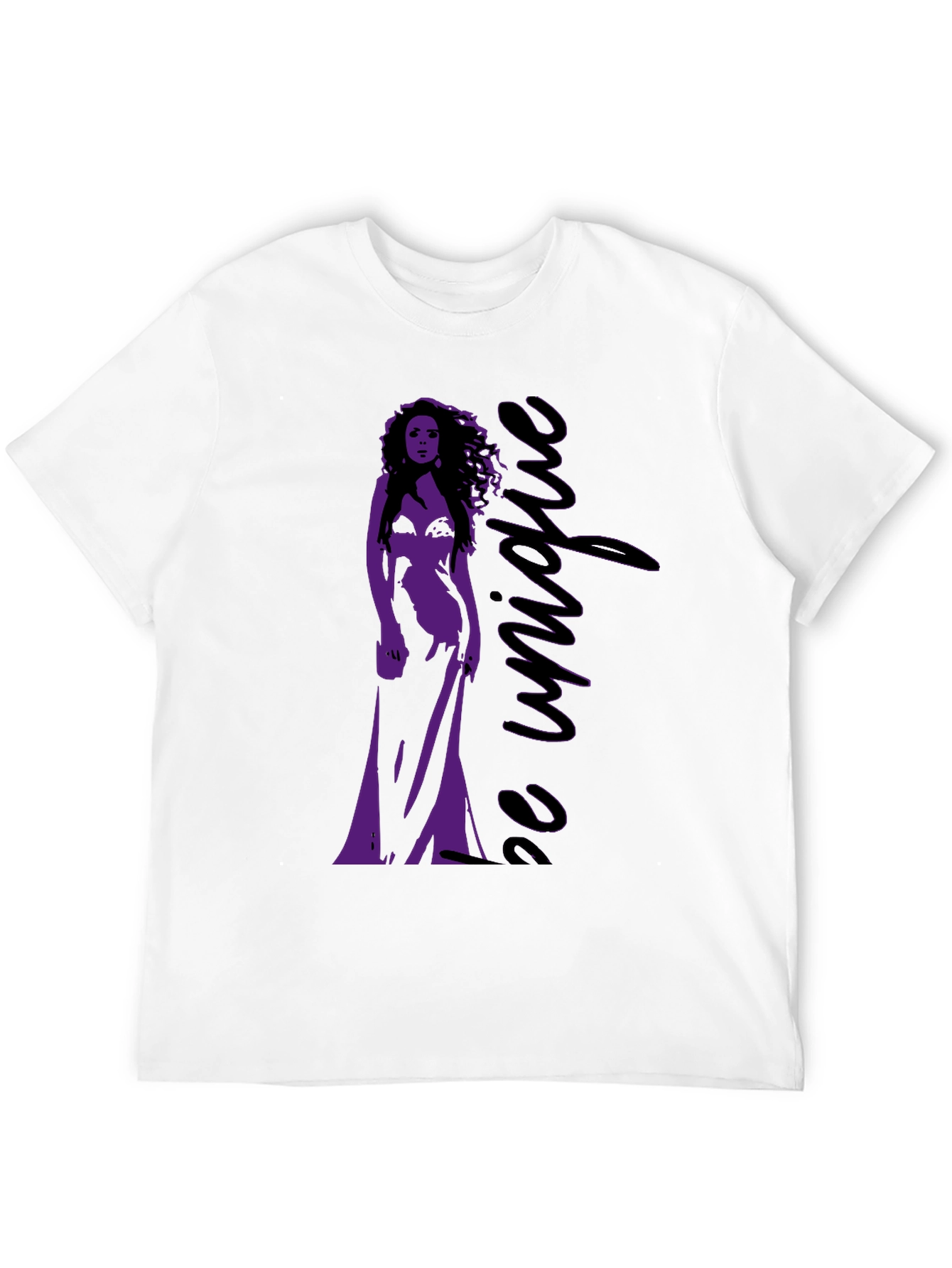 Be Unique Graphic Tee - Stylish Black T-Shirt