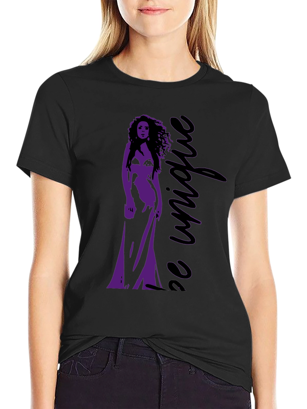 Be Unique Graphic Tee - Stylish Black T-Shirt