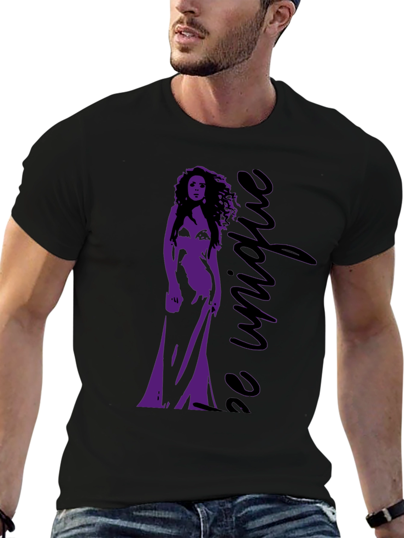 Be Unique Graphic Tee - Stylish Black T-Shirt
