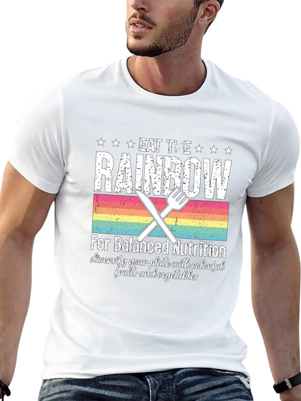 Eat the Rainbow T-Shirt - Balanced Nutrition Tee