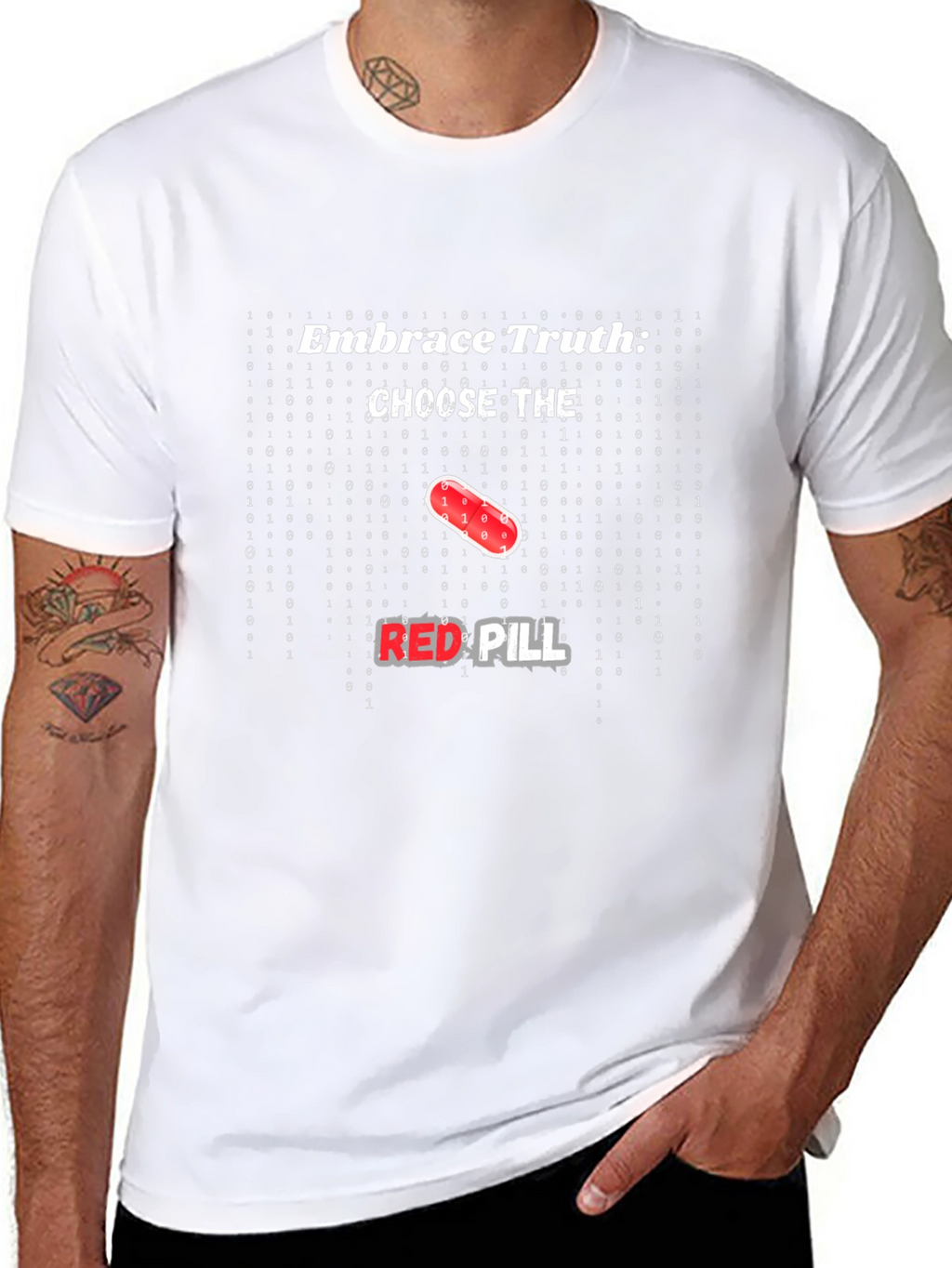 Embrace Truth Red Pill Graphic T-Shirt
