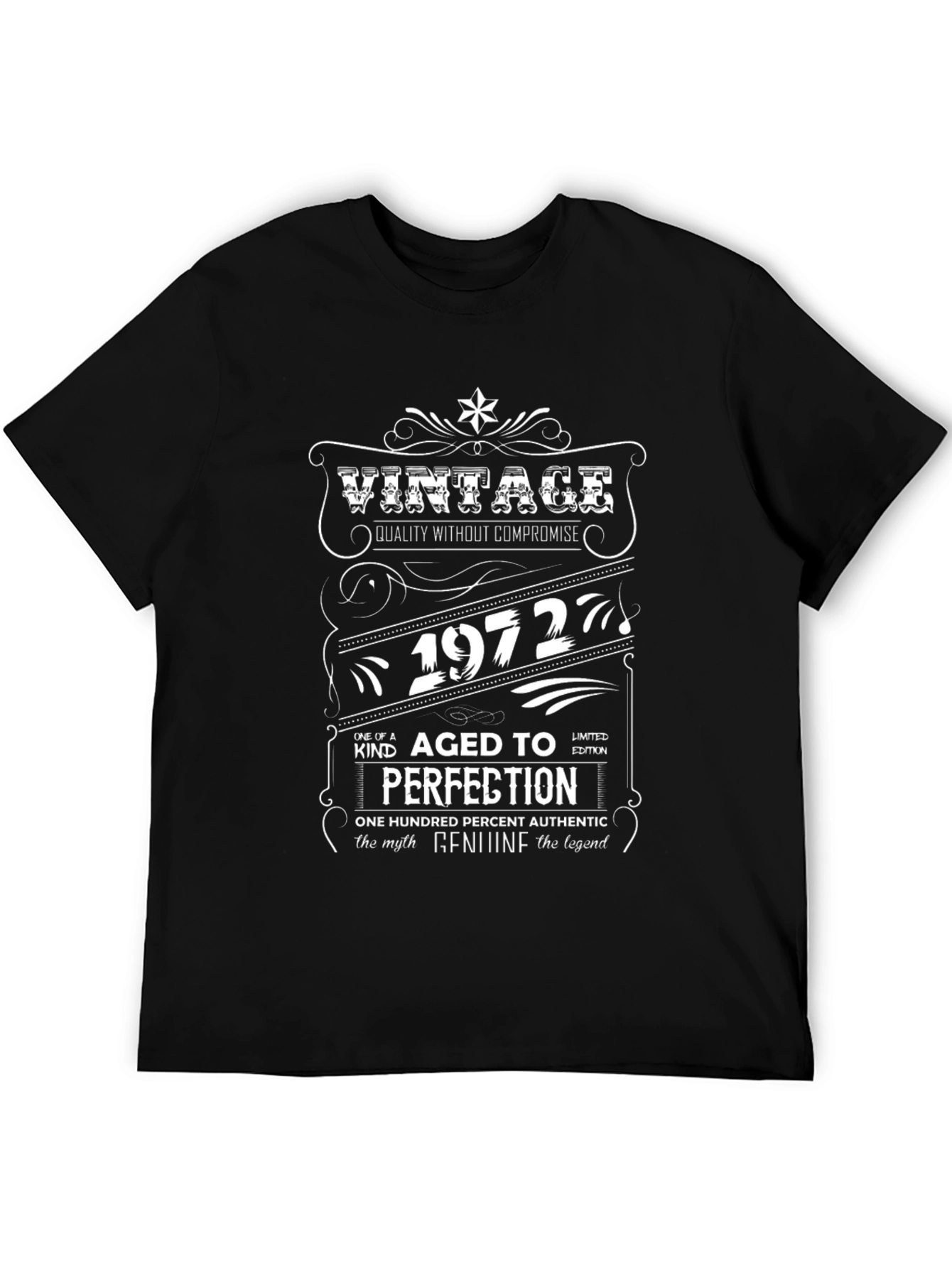 Vintage 1972 Aged To Perfection T-Shirt