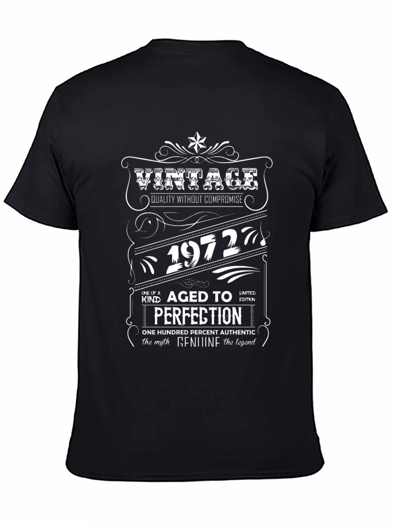 Vintage 1972 Aged To Perfection T-Shirt