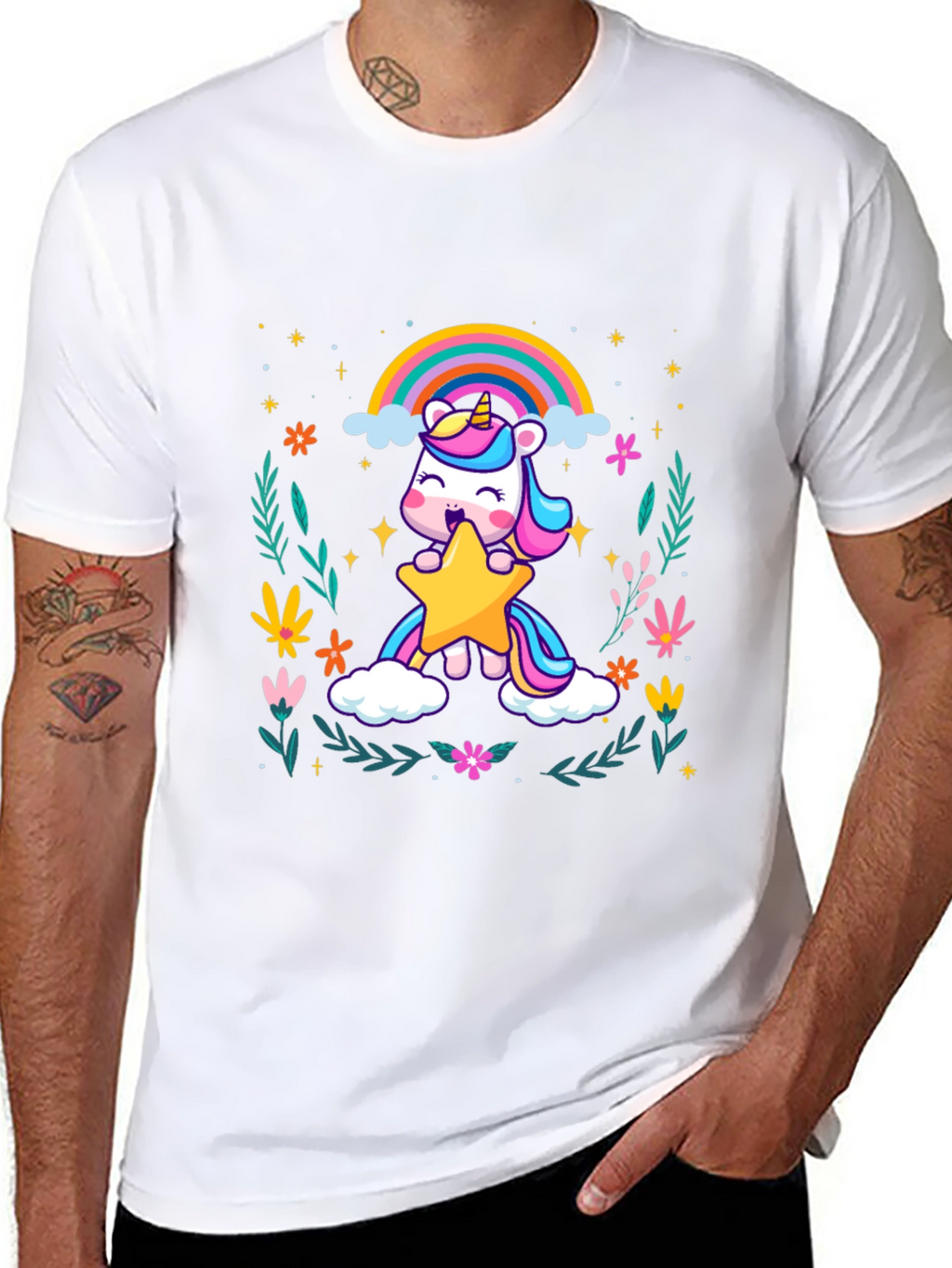 Unicorn Star Graphic Tee