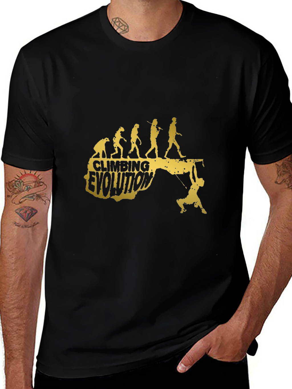 Climbing Evolution Graphic T-Shirt