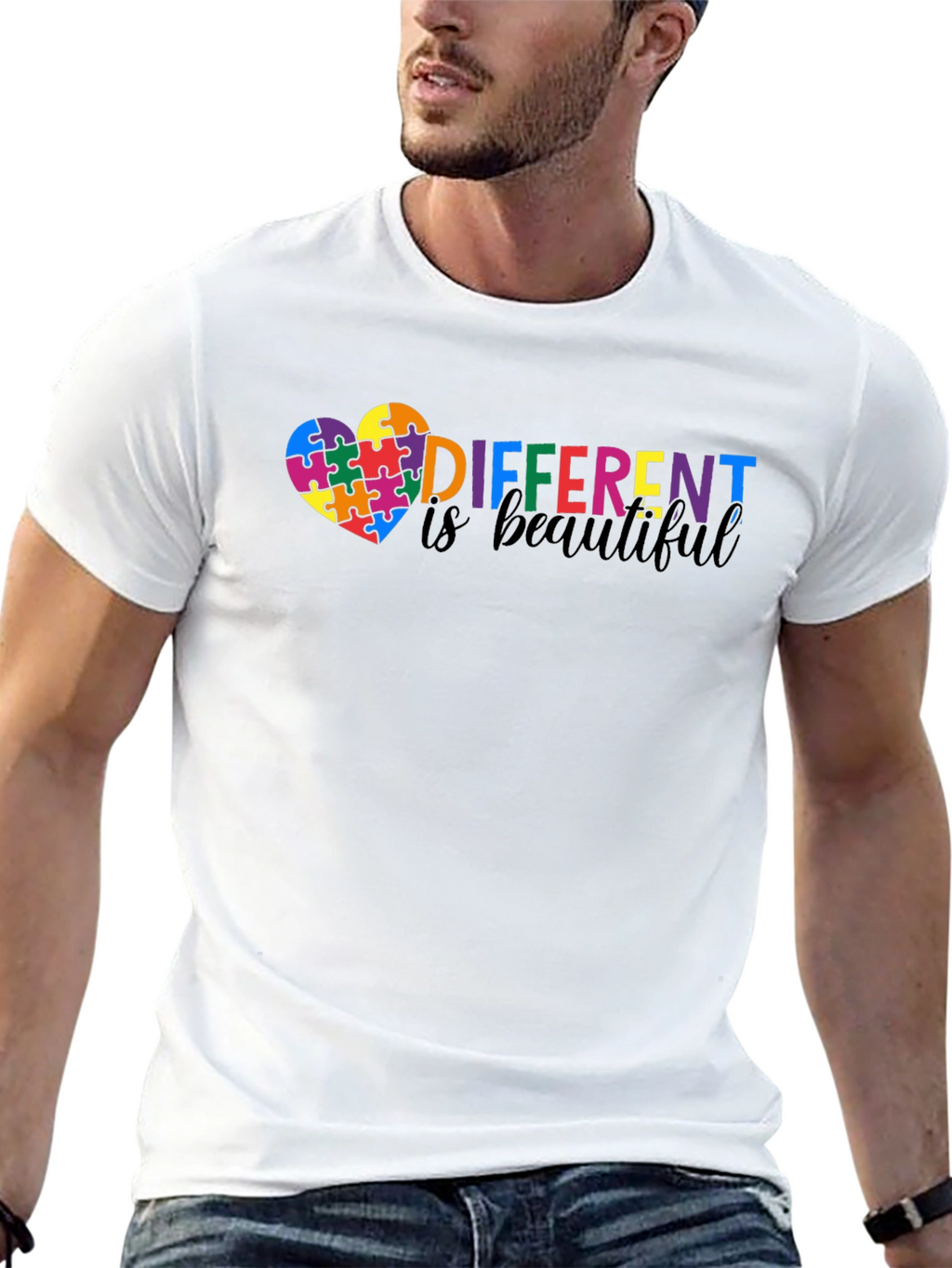Different Is Beautiful Autism Awareness T-Shirt