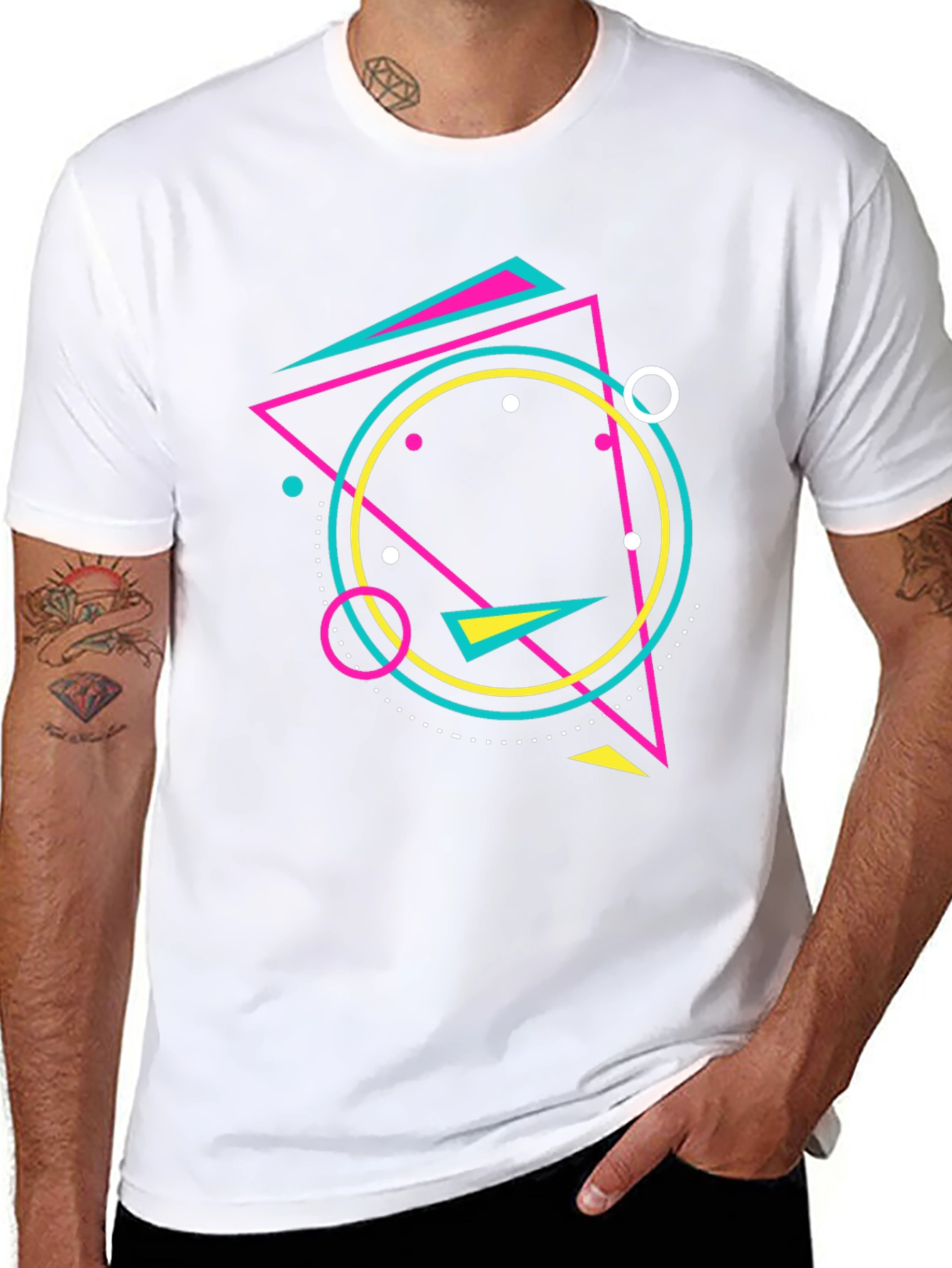 Geometric Retro T-Shirt