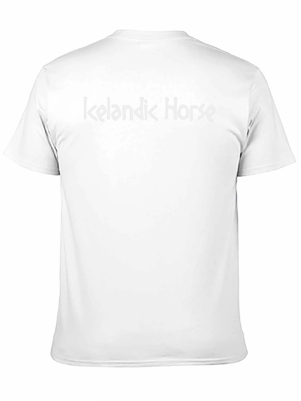 Icelandic Horse Graphic Tee - Black Cotton T-Shirt