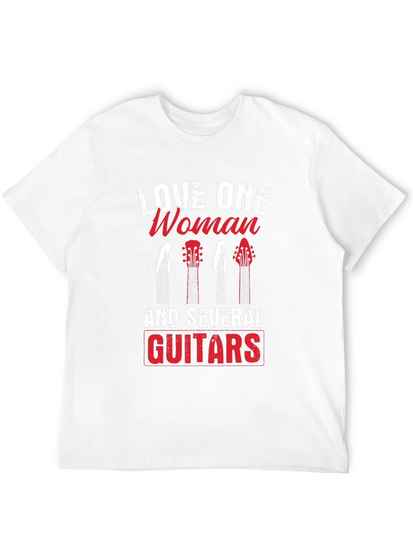 Love One Woman & Several Guitars Graphic T-Shirt