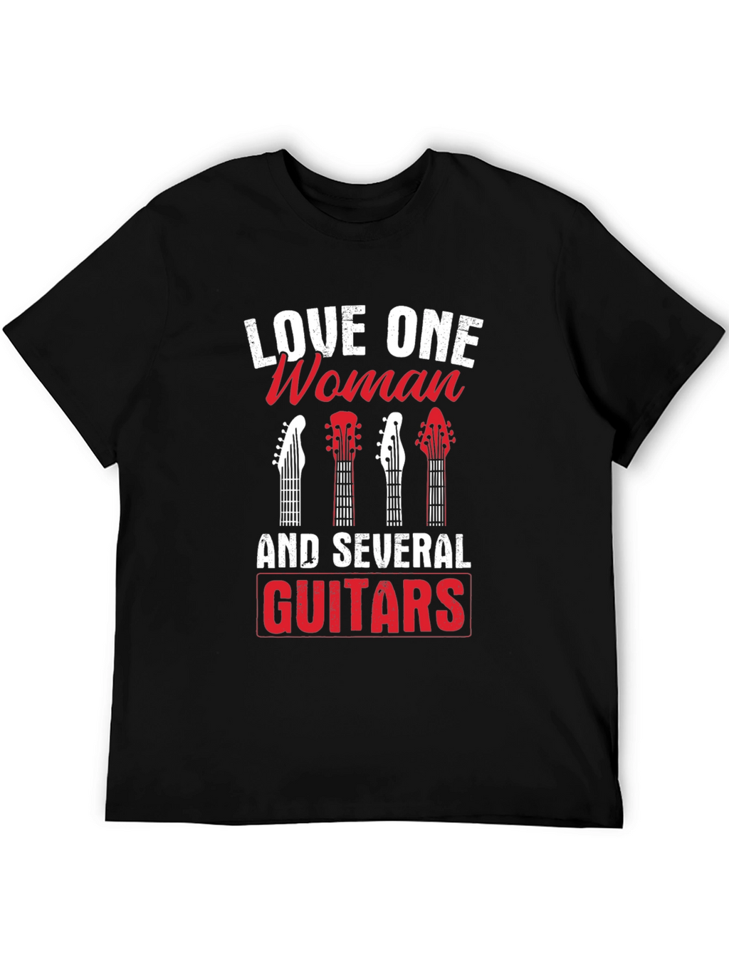 Love One Woman & Several Guitars Graphic T-Shirt