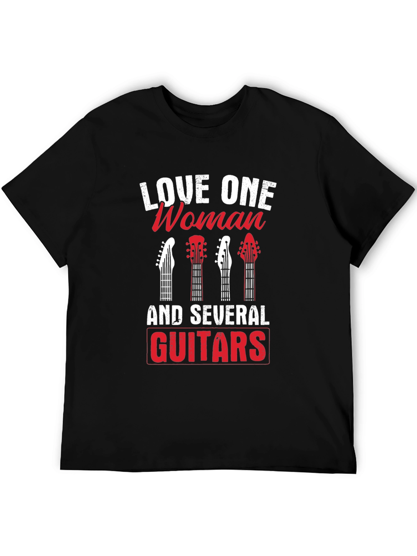 Love One Woman & Several Guitars Graphic T-Shirt