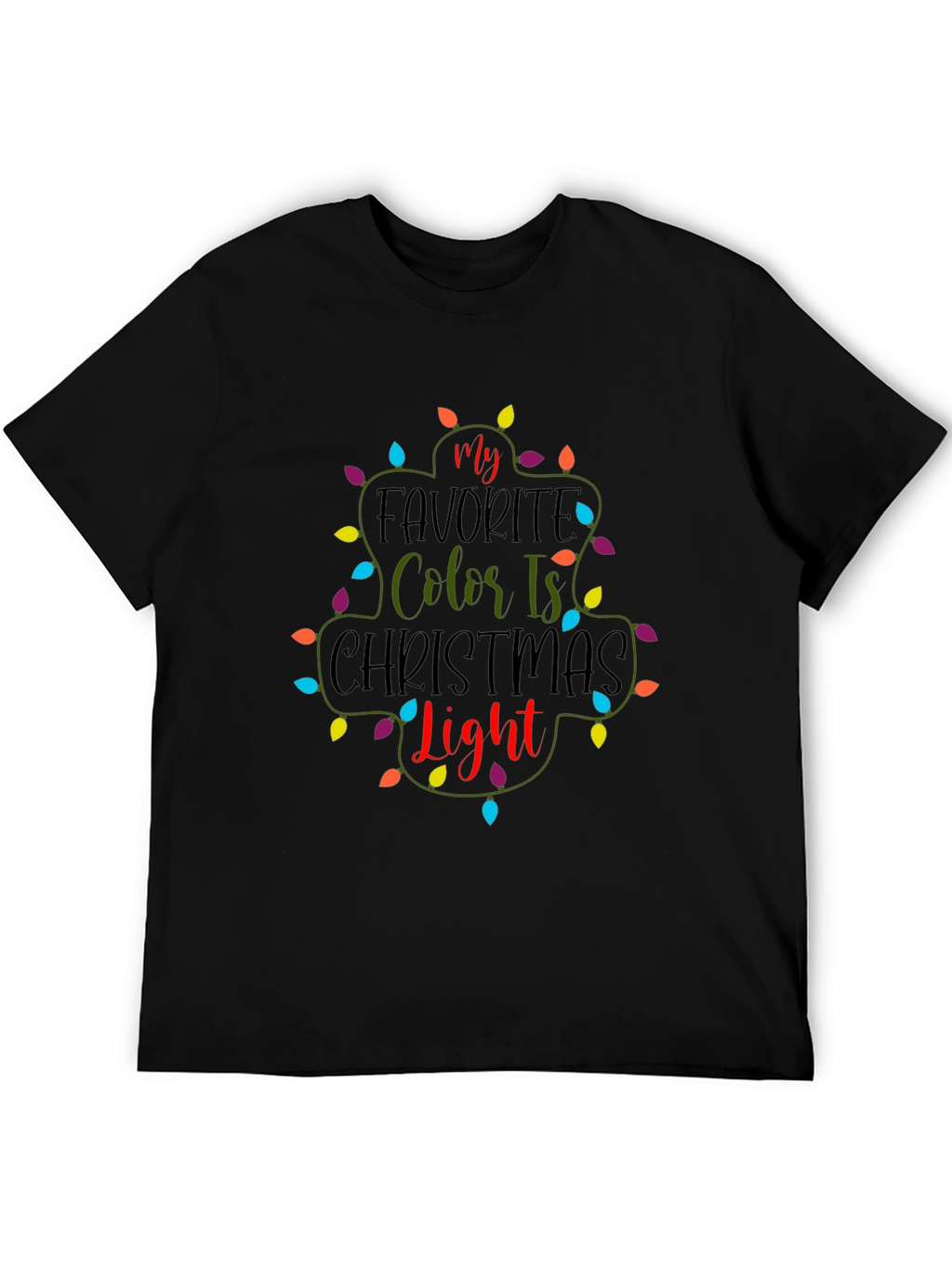 Christmas Light T-Shirt Festive Holiday Tee