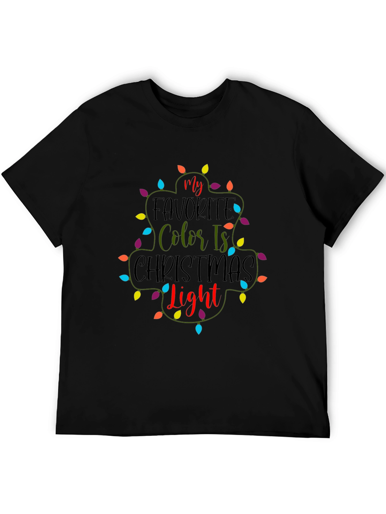 Christmas Light T-Shirt Festive Holiday Tee
