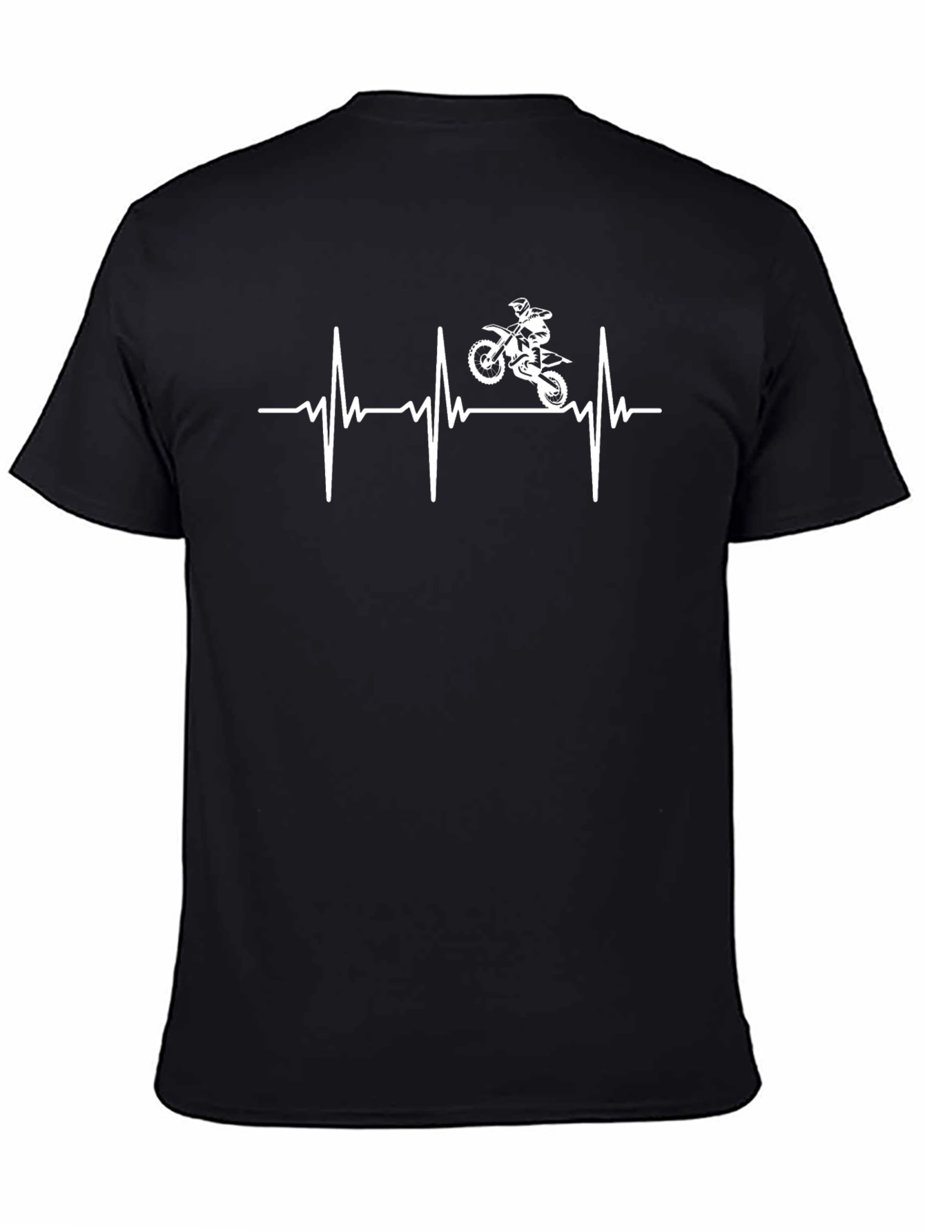 Motorcycle Heartbeat Graphic Tee