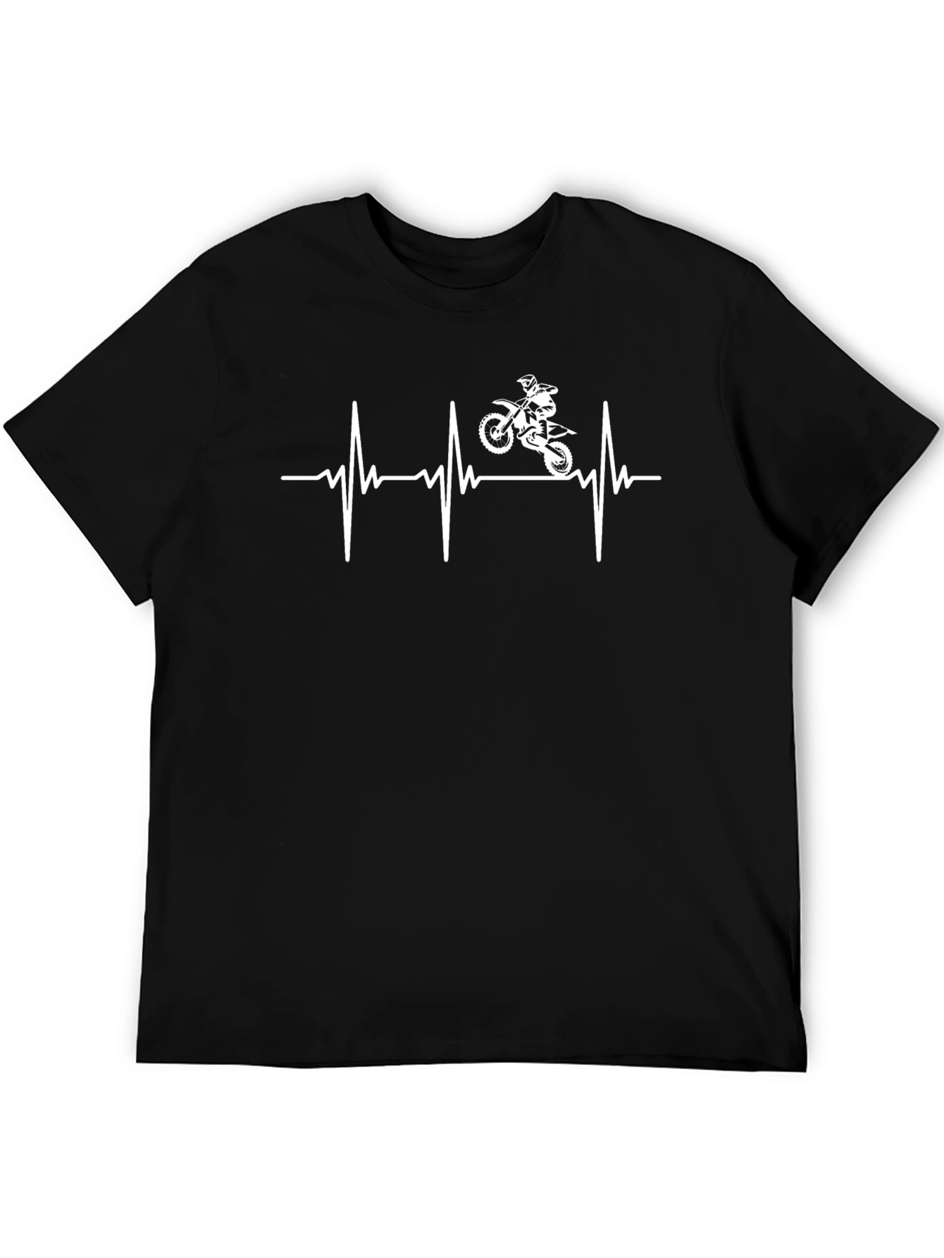 Motorcycle Heartbeat Graphic Tee