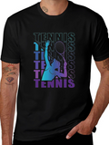 Tennis Player Graphic Tee - Serve Style