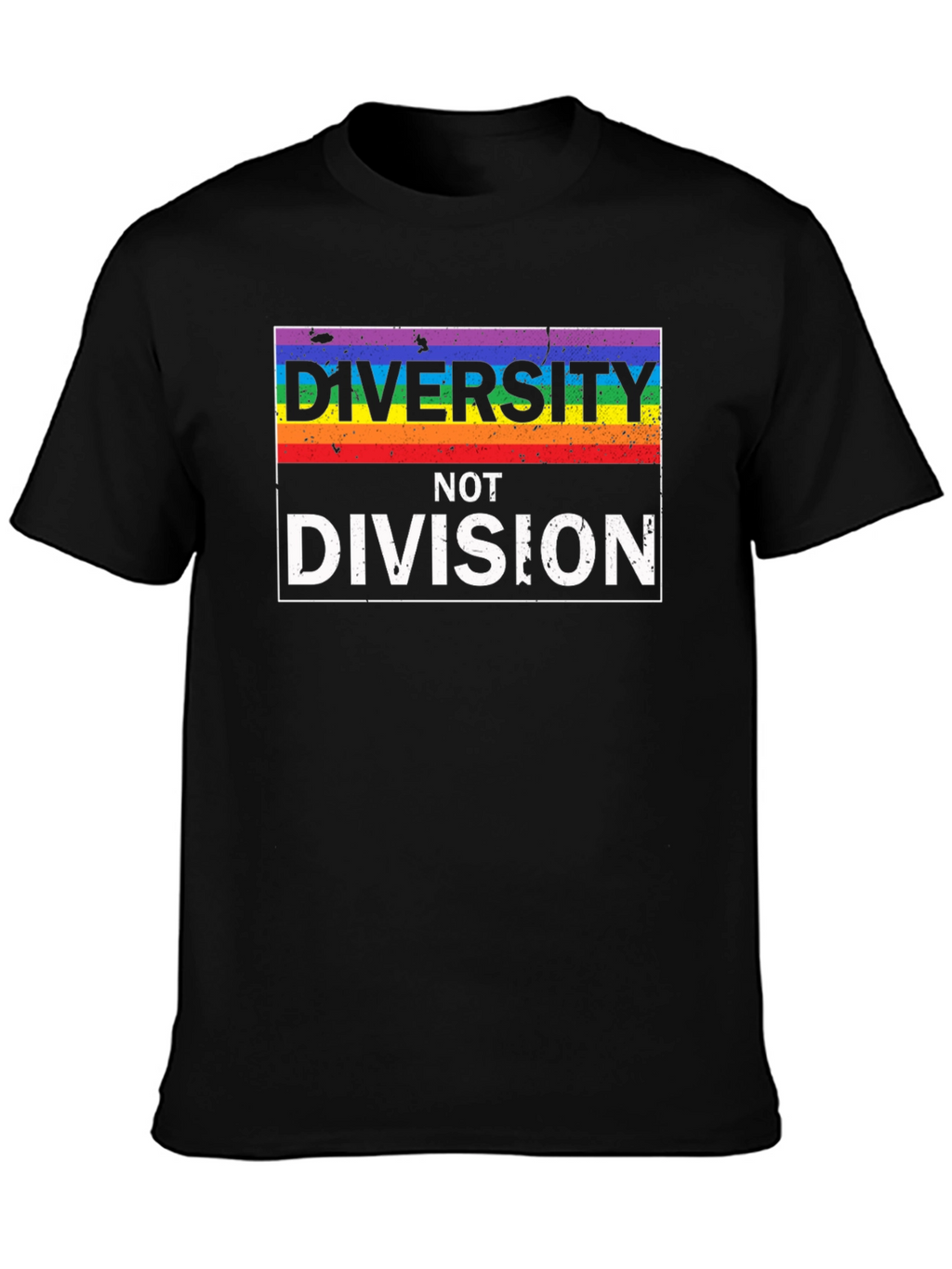Diversity Not Division LGBTQ+ Pride T-Shirt