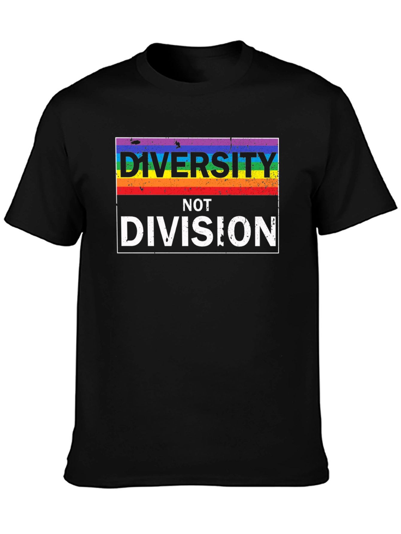 Diversity Not Division LGBTQ+ Pride T-Shirt