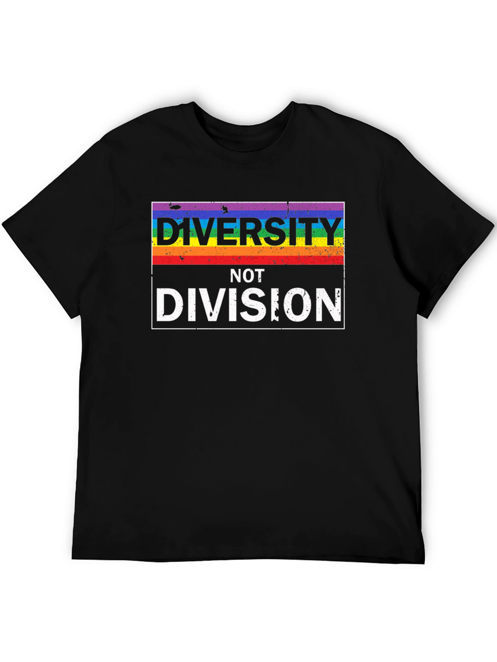 Diversity Not Division LGBTQ+ Pride T-Shirt