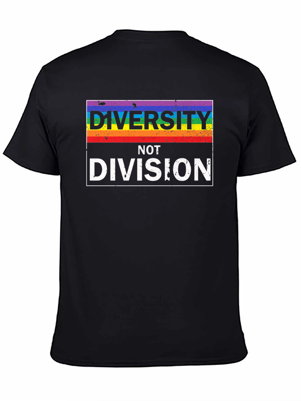 Diversity Not Division LGBTQ+ Pride T-Shirt