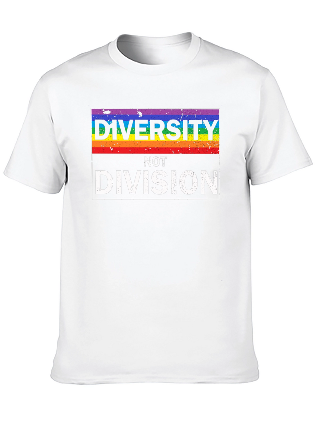 Diversity Not Division LGBTQ+ Pride T-Shirt