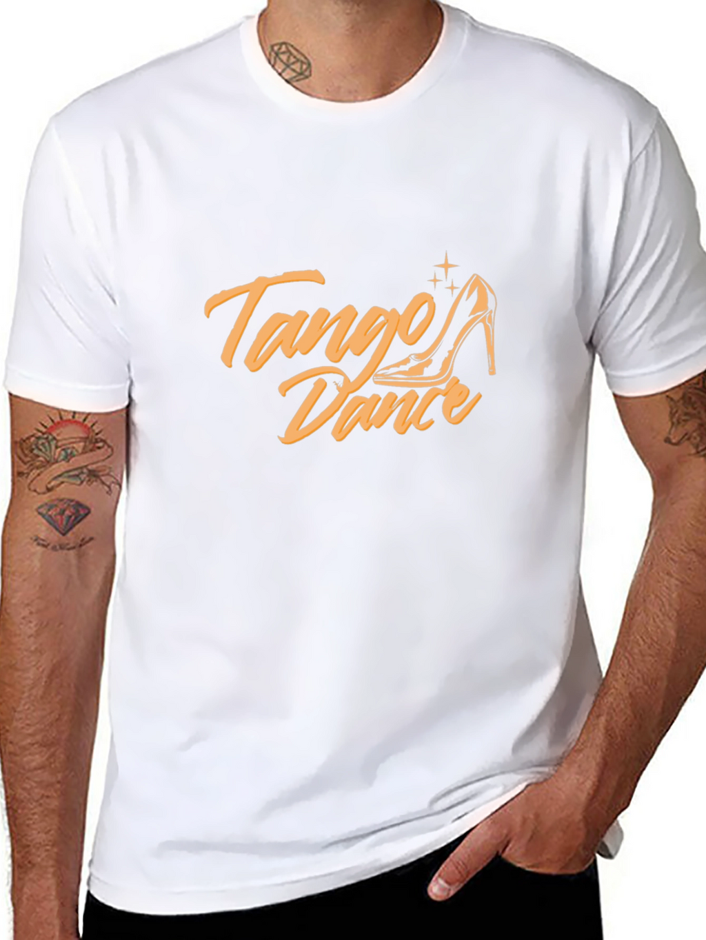 Tango Dance Black Graphic Tee