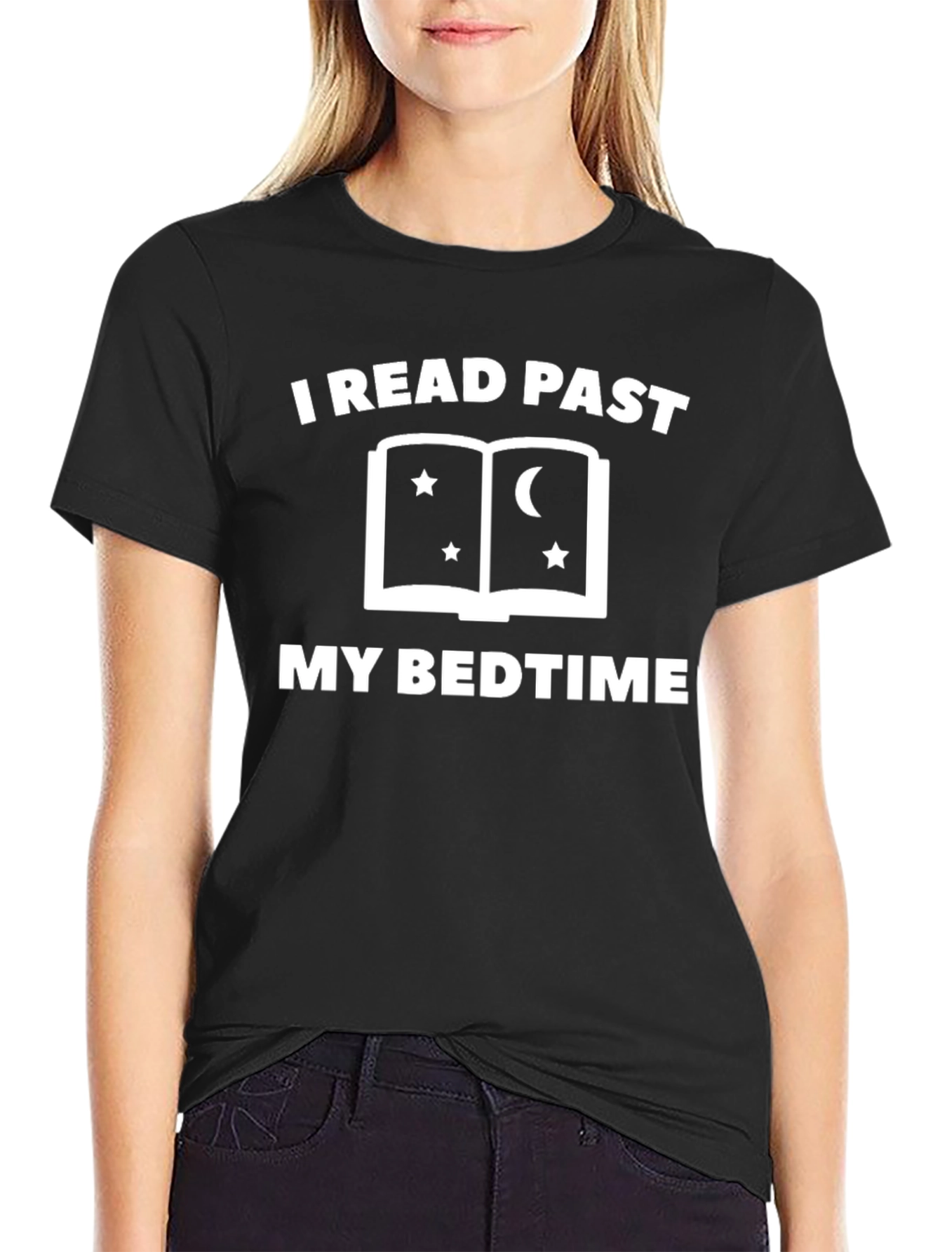 I Read Past My Bedtime T-Shirt Funny Book Lover Tee