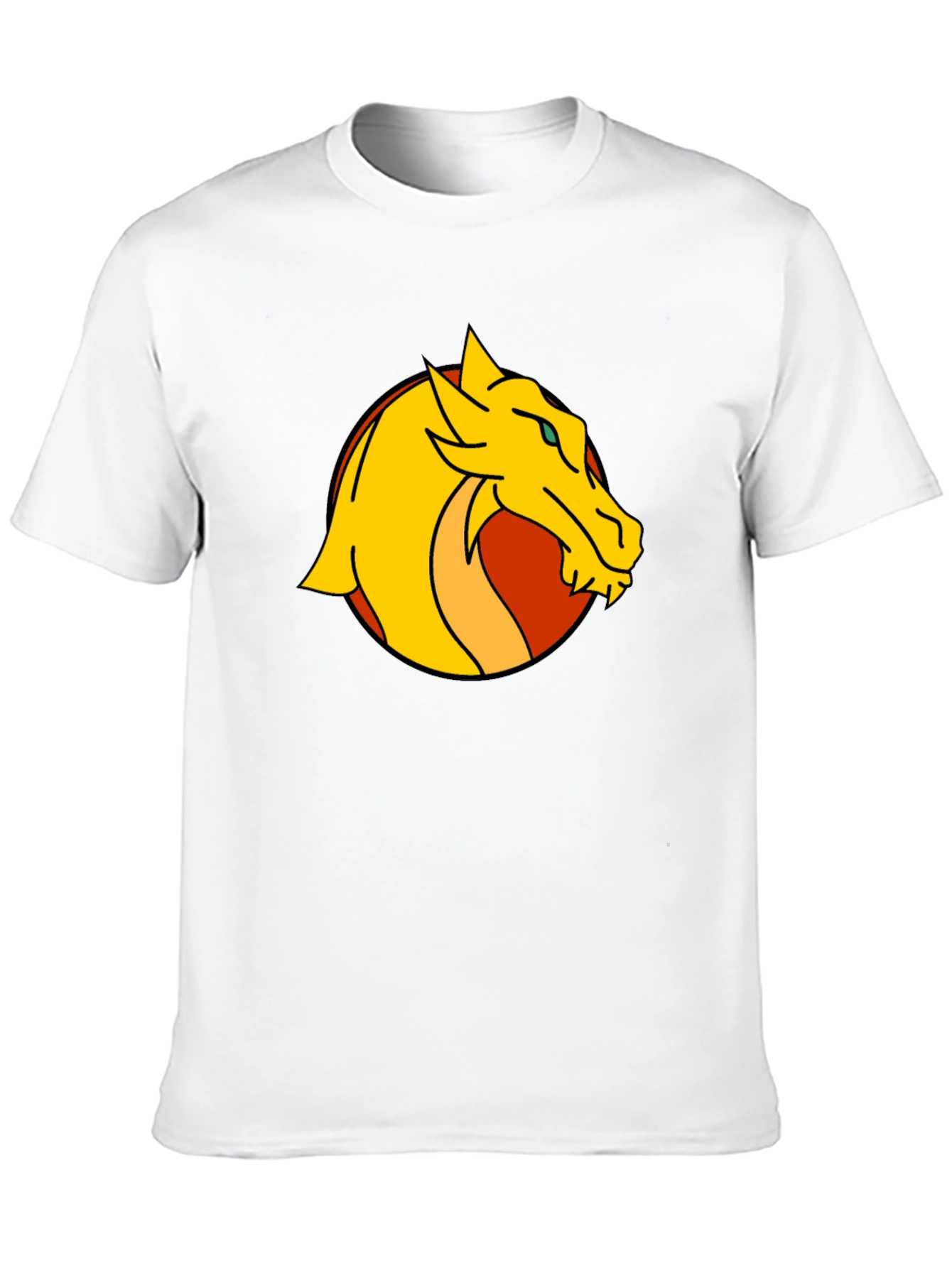 Dragon Graphic Print Black T-Shirt