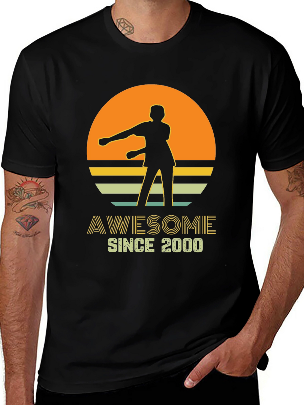 Awesome Since 2000 Retro Graphic Tee