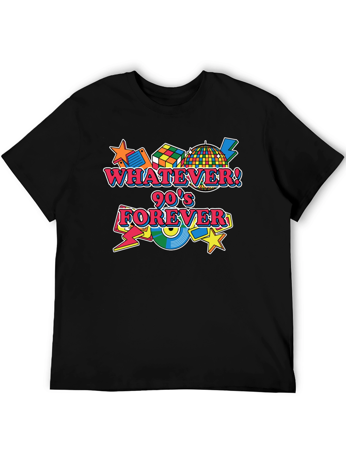 Retro 90s Forever Black T-Shirt