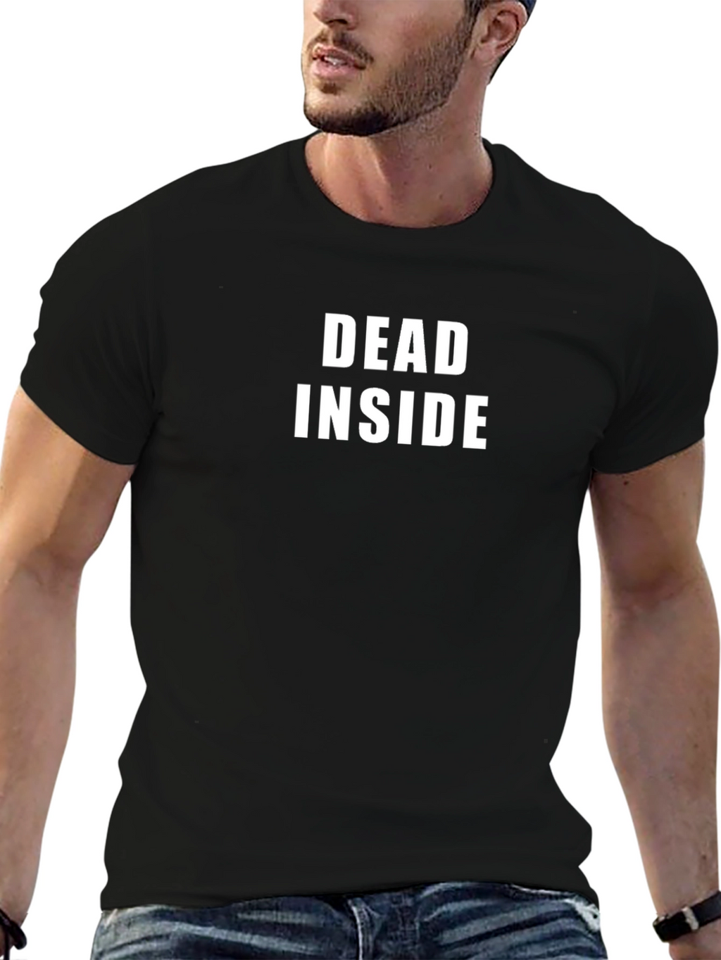 Dead Inside Black T-Shirt Graphic Tee