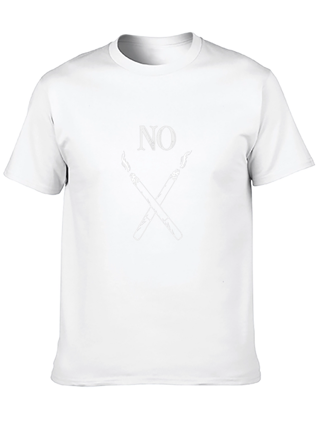 No Smoking Graphic Tee - Black Cotton T-Shirt