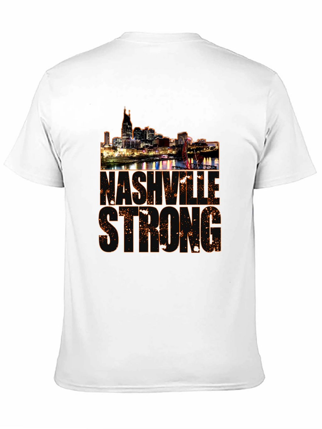 Nashville Strong Graphic Tee - Cityscape Black T-Shirt