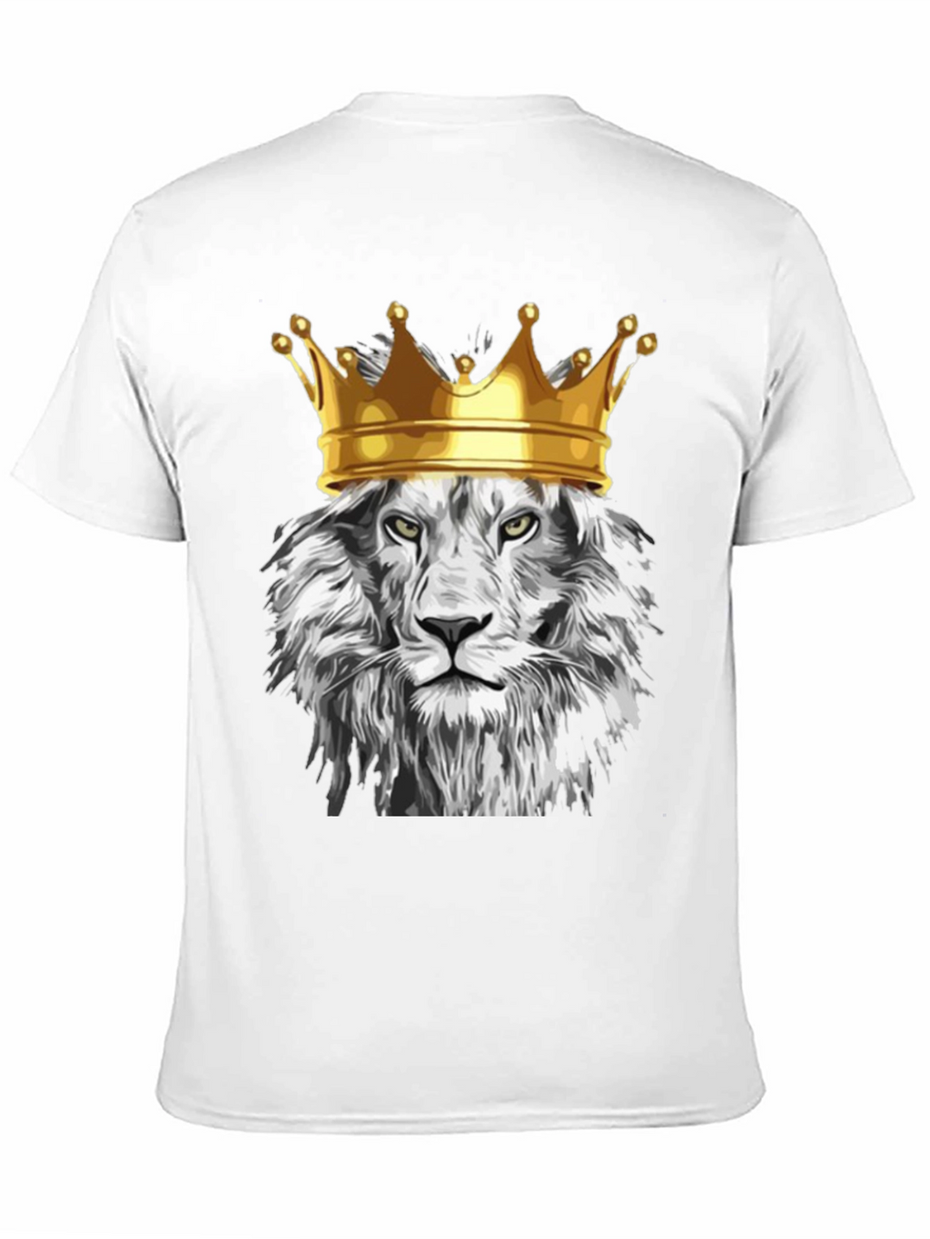 King Lion Graphic T-Shirt - Regal Animal Design
