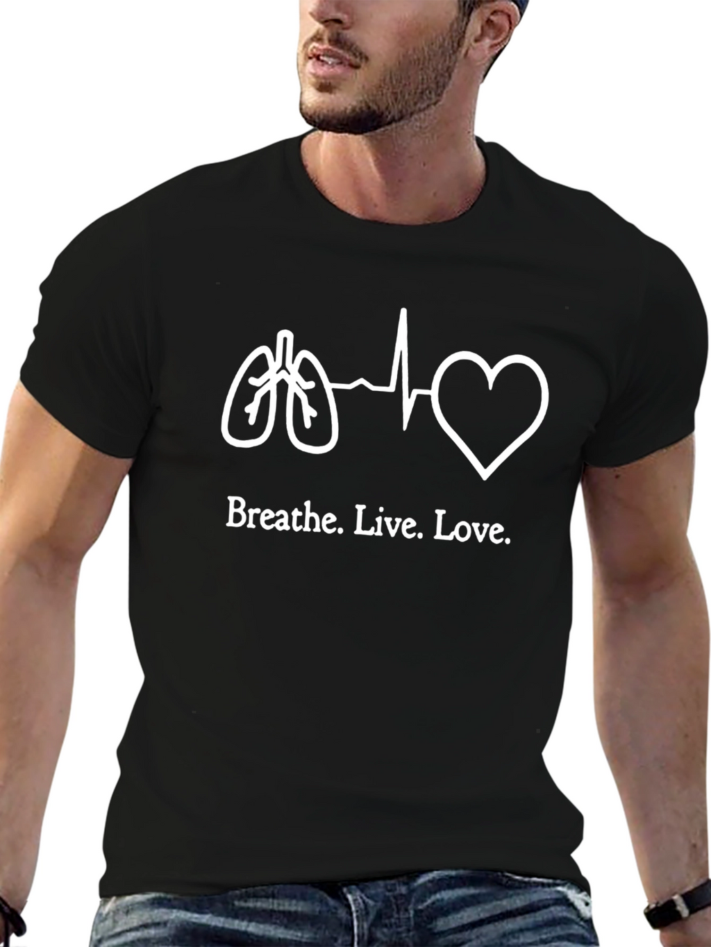 Breathe Live Love Graphic T-Shirt - Unisex