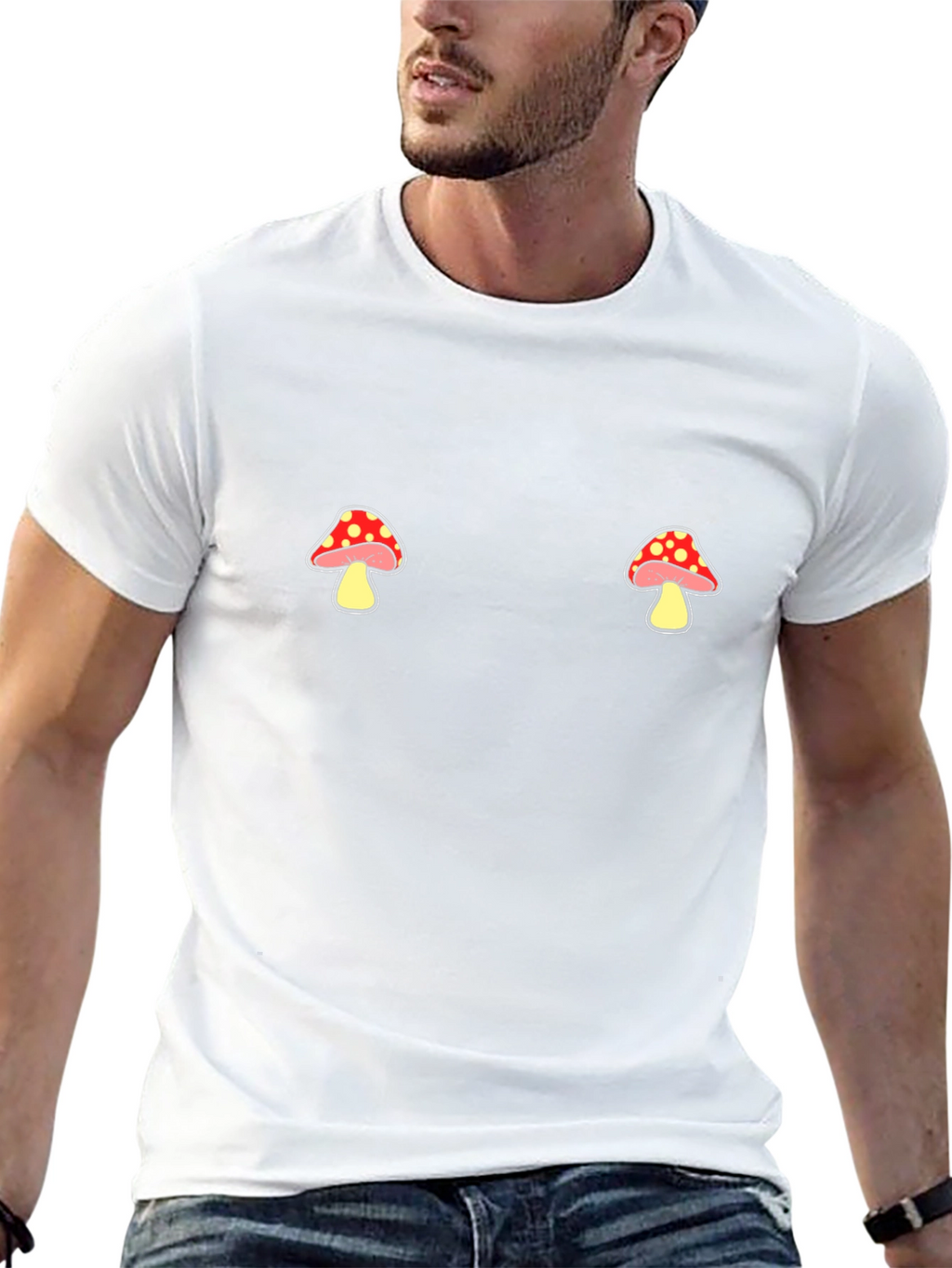 Mushroom T-Shirt - Novelty Graphic Tee
