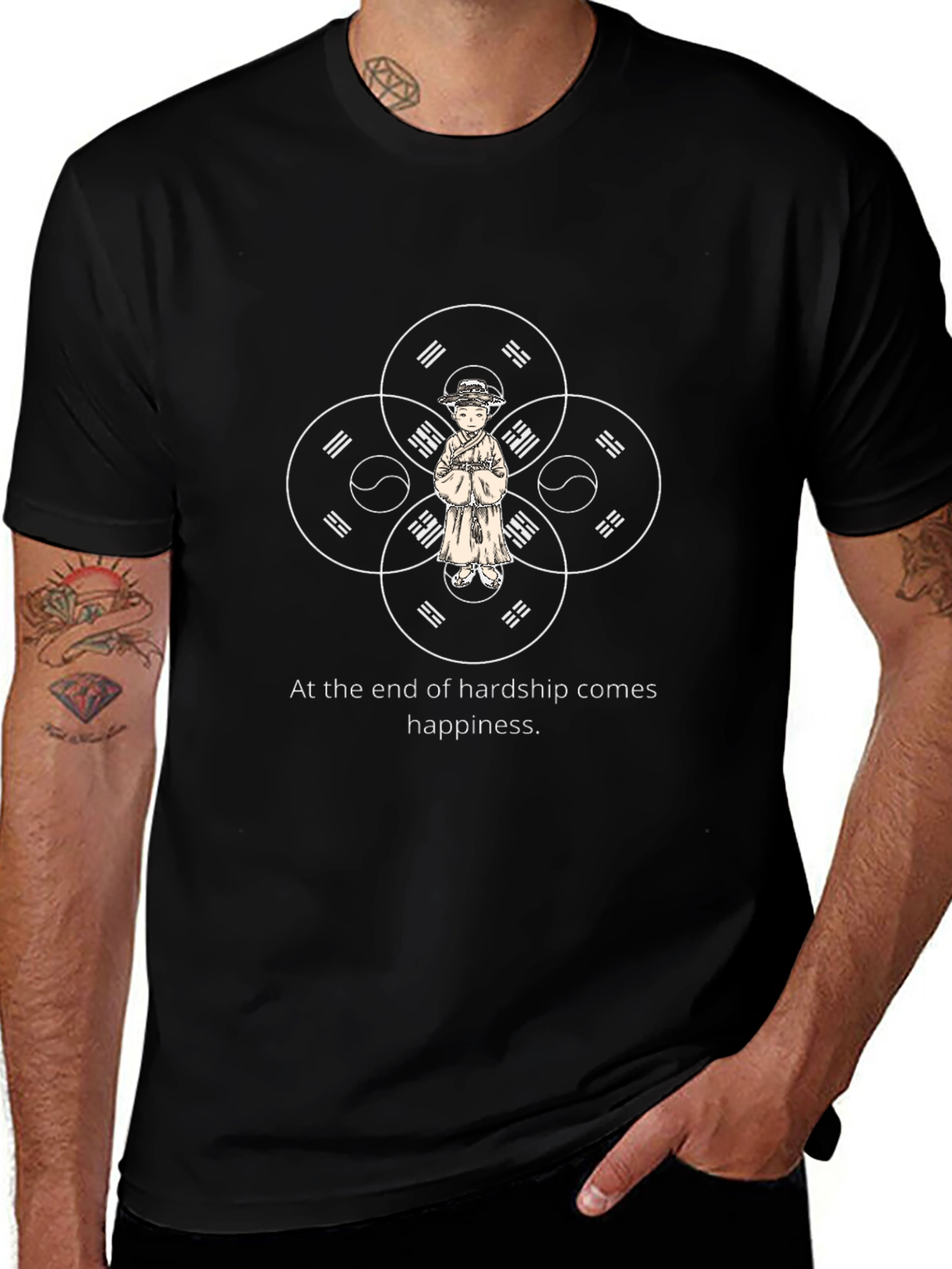 Hardship to Happiness Graphic T-Shirt
