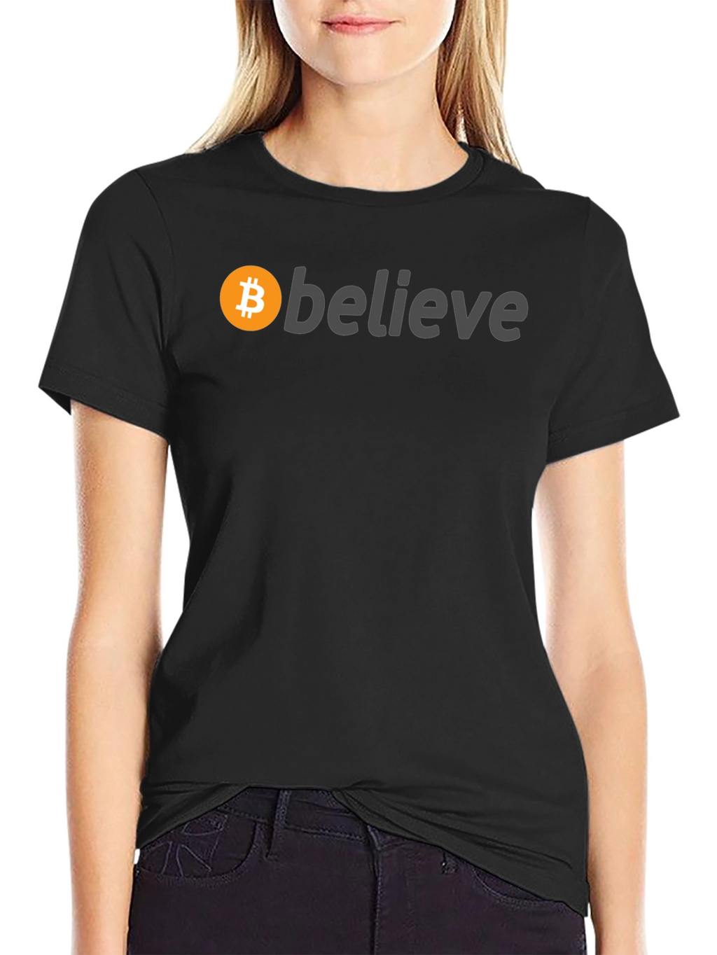Bitcoin Believe Black T-Shirt