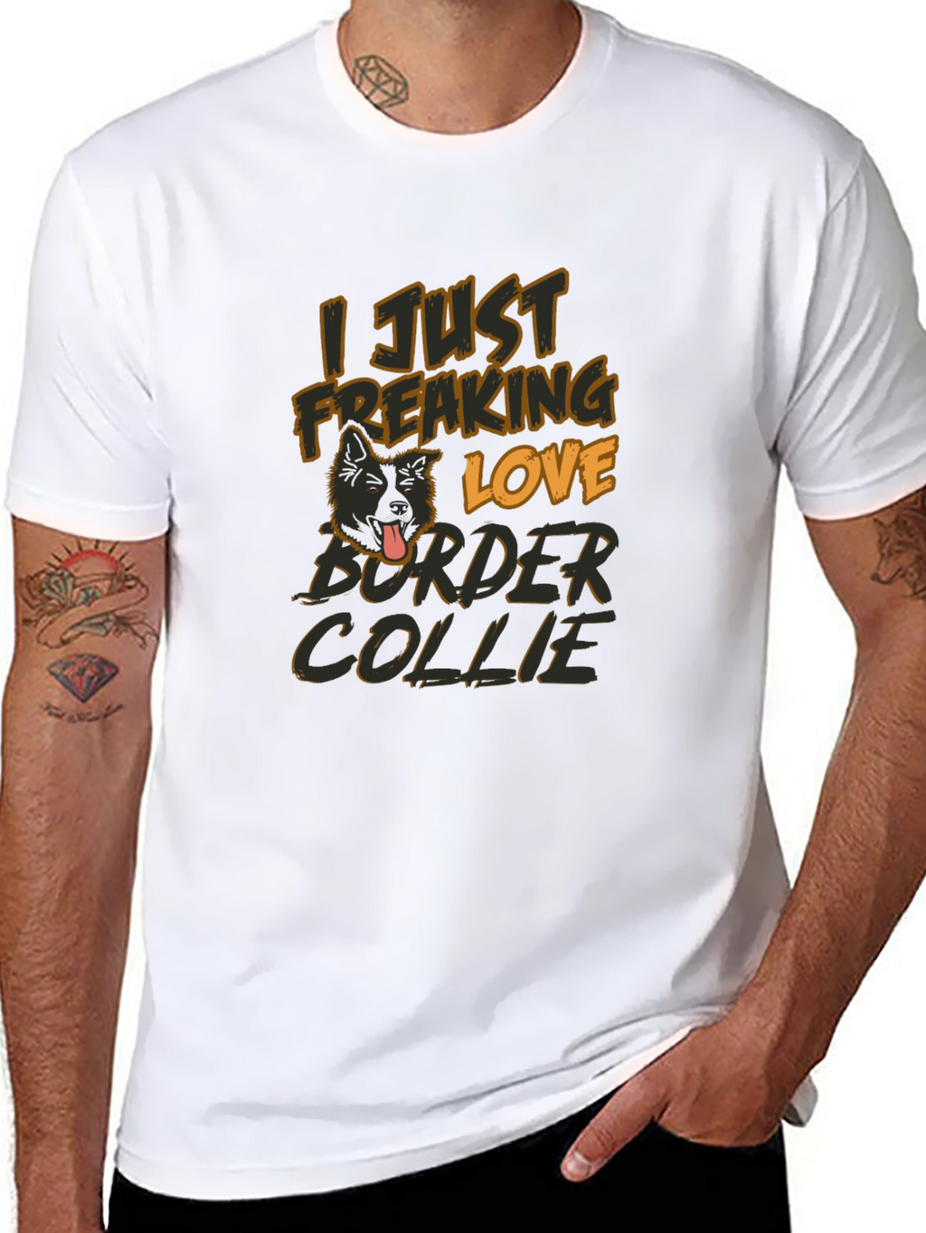 I Just Freaking Love Border Collie T-Shirt